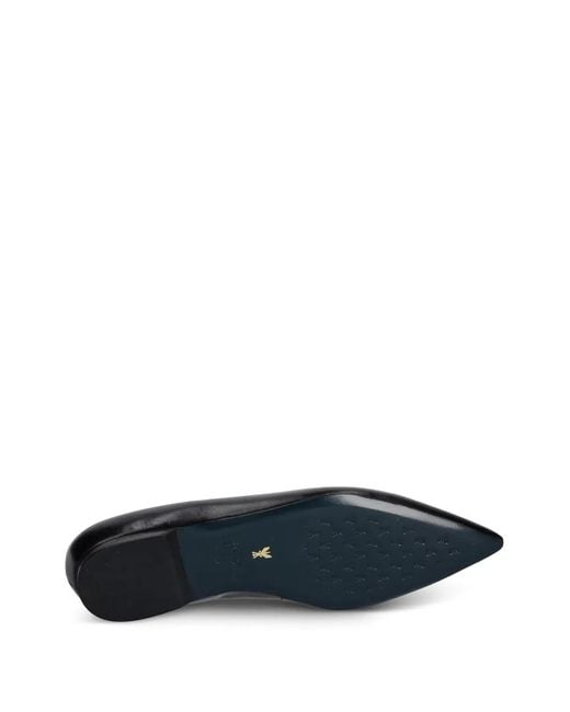Patrizia Pepe Black Pointed-Toe Ballet Flats