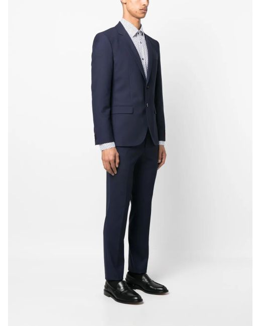 HUGO Blue Single-Breasted Suit Set for men