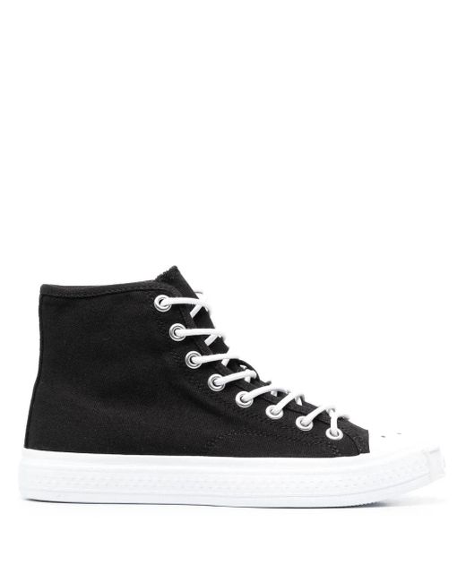 Acne Black Ballow High Sneakers