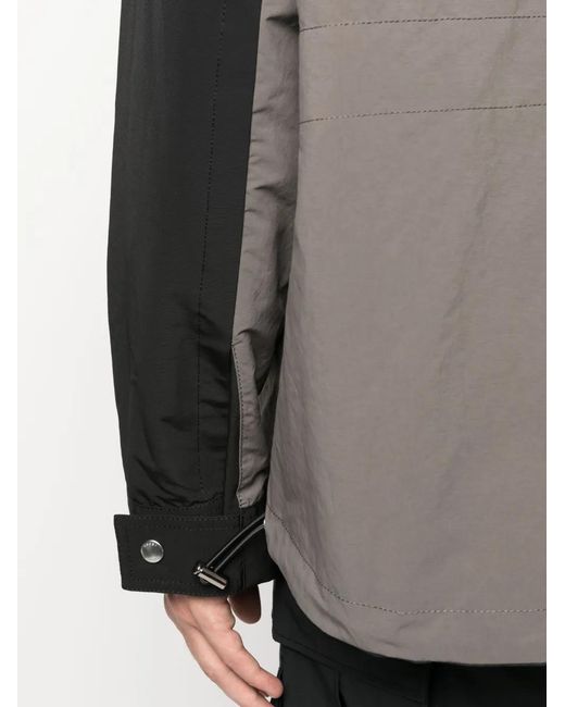 Sacai Black Funnel-Neck Reversible Jacket for men