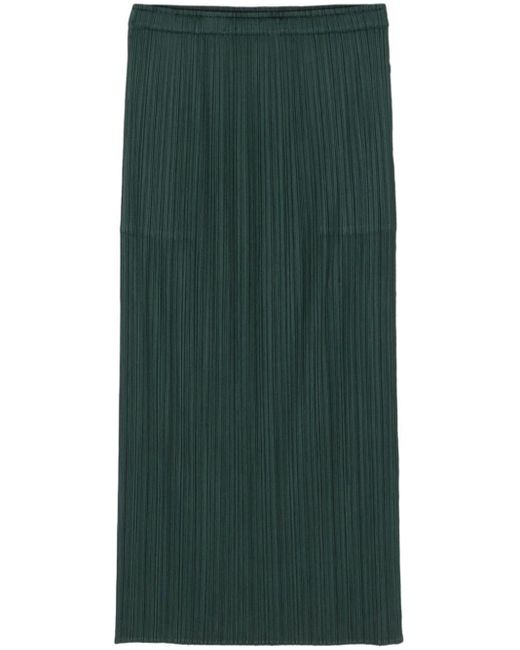 Pleats Please Issey Miyake Green New Colorful Basics 3 Long Skirt