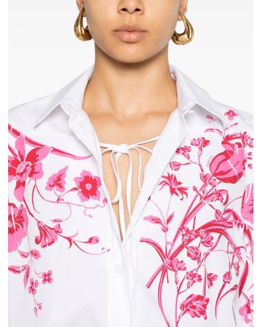 Gucci コットンポプリン シャツ Pink