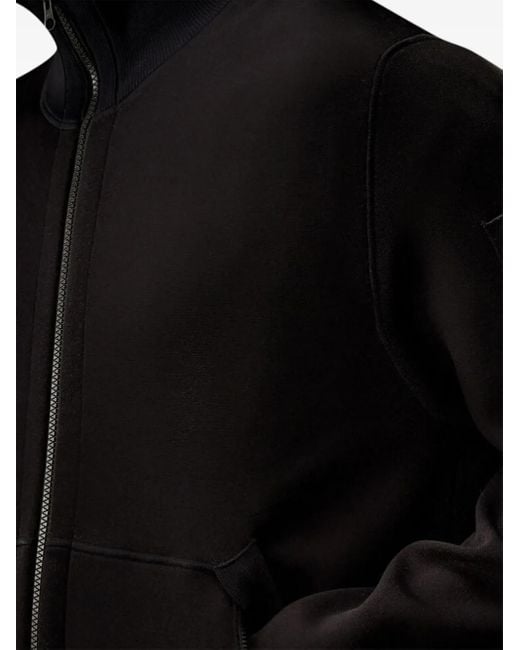 メンズ C P Company Zip-up Cotton Sweatshirt Black