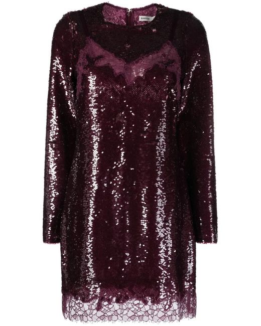 Jonathan Simkhai Brown Mako Sequinned Minidress