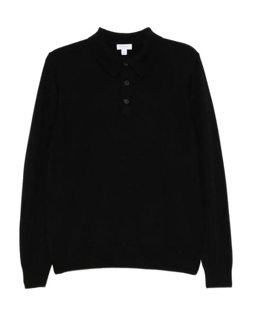 Pull En Laine D'Agneau Sunspel pour homme en coloris Black