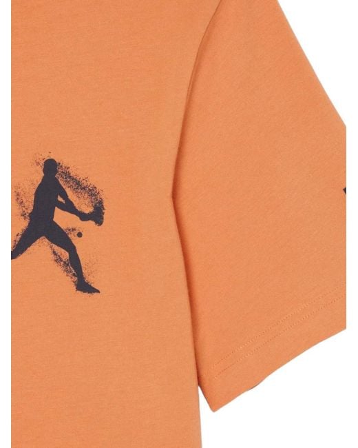 Lacoste Orange X Novak Djokovic Lot De T-Shirts Imprimés for men