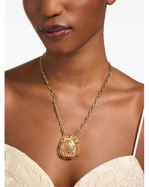 LaDoubleJ White Solid Ladybug Embellished Necklace