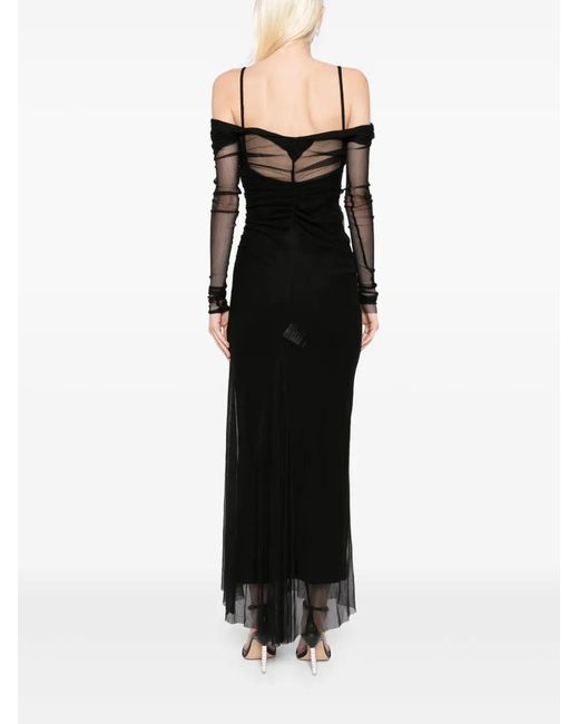Robe Veiled Christopher Esber en coloris Black