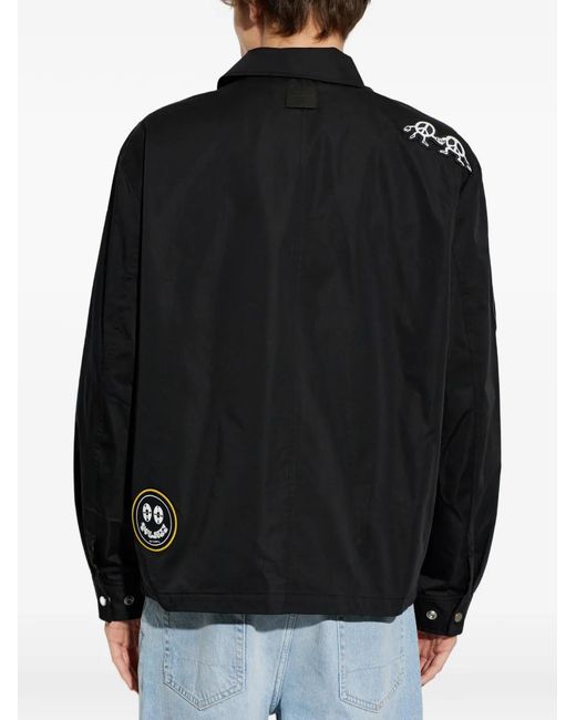 AllSaints Jack Verfraaid Met Patch in het Black voor heren
