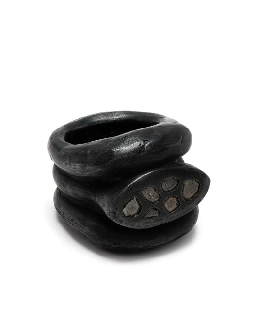 Parts Of 4 Black Stack Ring