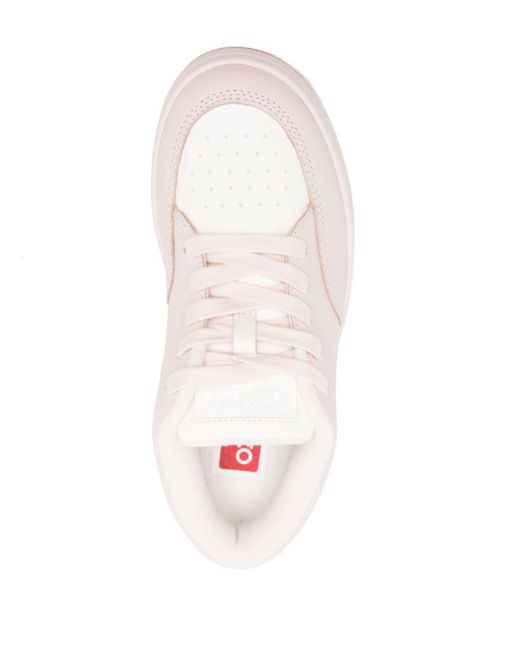 KENZO Dome Leren Sneakers in het Pink