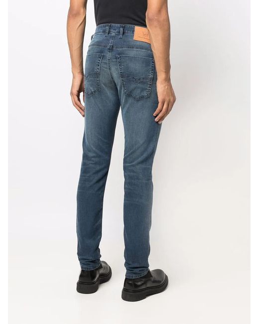 DIESEL Blue Krooley Drawstring Tapered Jeans for men