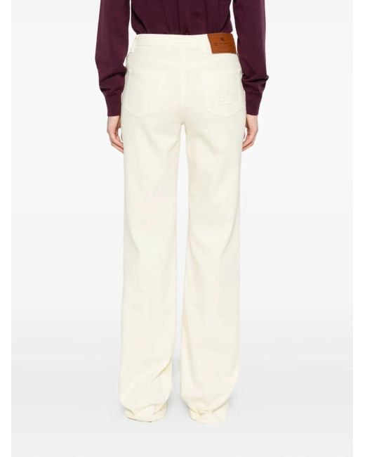 Etro White Five-pockets jeans