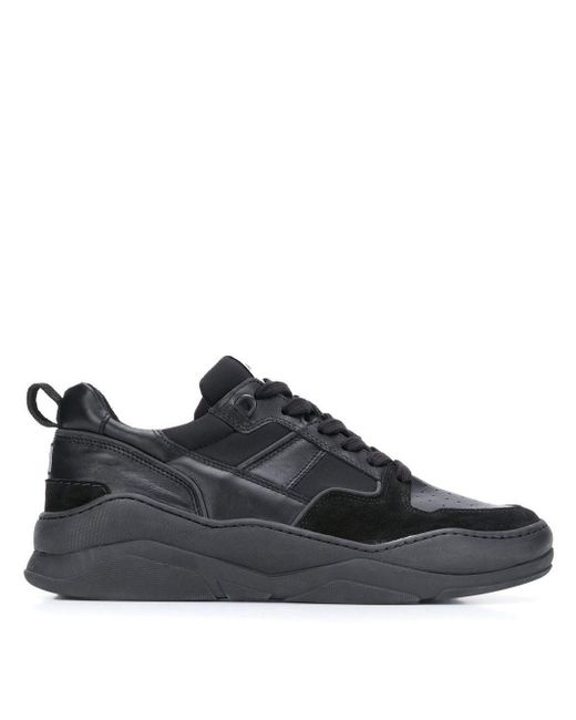AMI Black Thick Sole Low Trainers for men