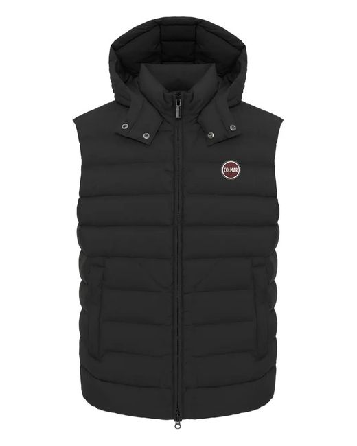 Colmar Black Hooded Padded Gilet for men