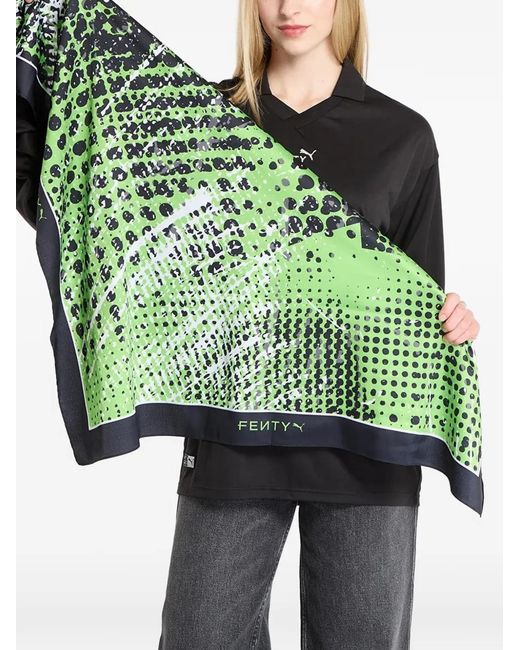 PUMA Green X Fenty Patterned Scarf