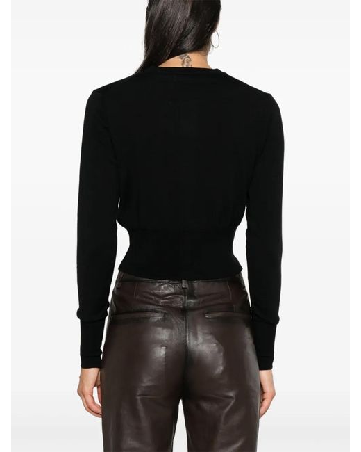 Vivienne Westwood Black Cardigan Mit Logo-Stickerei