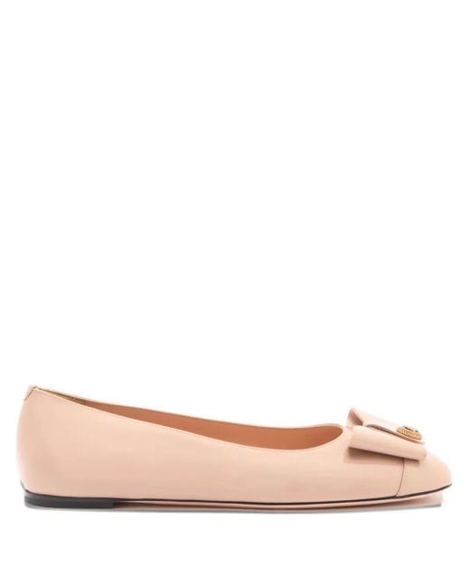 Bally Pink B-Bow Ballet Flats