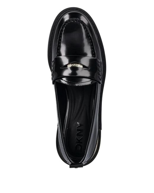 DKNY Black Coin-Detail Loafers