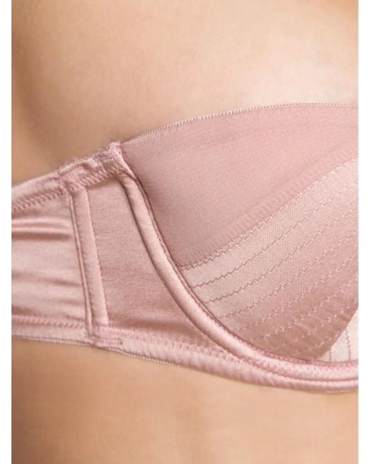 Fleur du Mal Pink Topstitch Convertible Bra