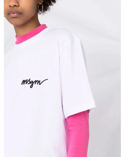 MSGM White T-Shirt