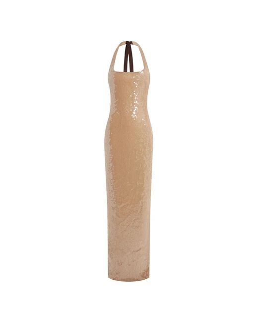 16arlington dress 16arlington Eima Navy Sequin Halter Gown