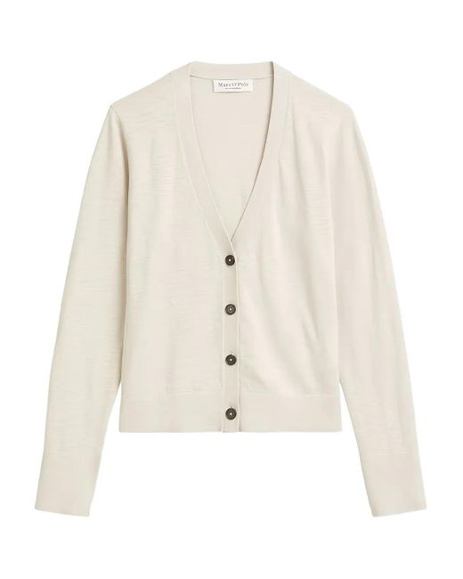 Marc O' Polo Vest Met Knopen in het White