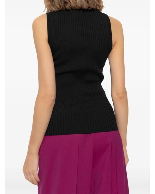 Dolce & Gabbana Black Dna Wool-Blend Top