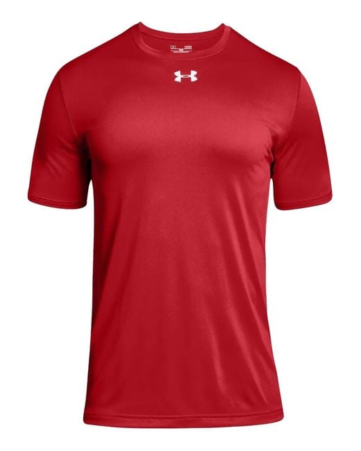 Under Armour Red T-Shirt Manches Courtes Locker for men