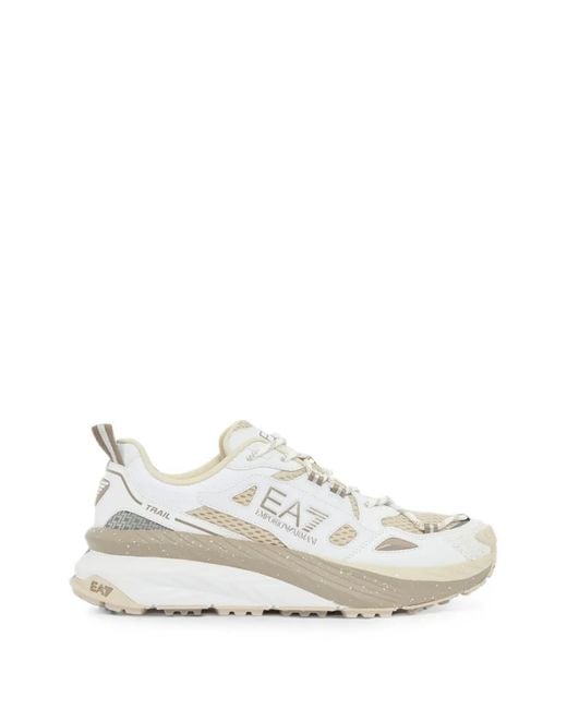 EA7 White Crusher Distance Sneakers