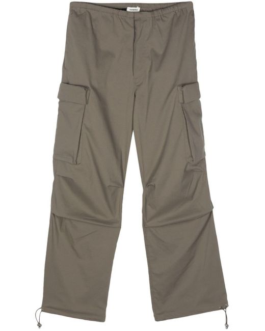 Sandro Gray Drawstring-ankles Cargo Trousers for men
