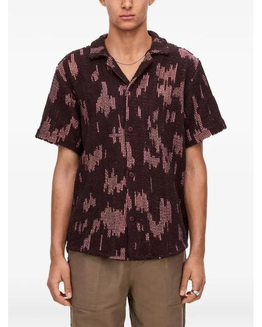 Oas Brown Brink Cuba Button-Down Shirt for men