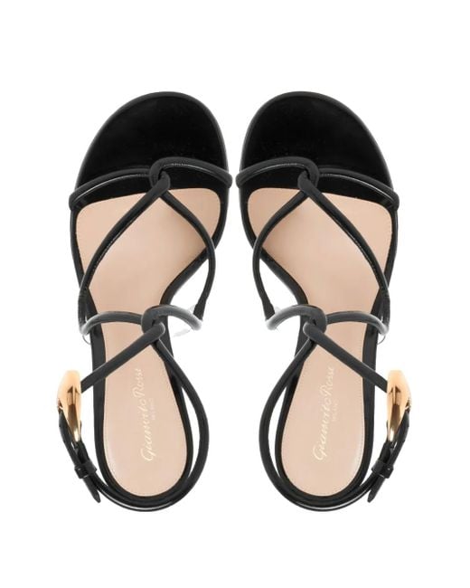 Gianvito Rossi Black 105Mm Mamba Sandals