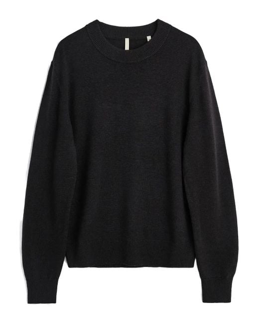 sunflower クルーネック セーター Black