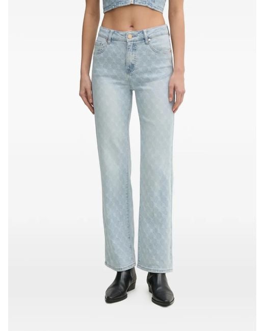 GAUDI Blue Patterned Jeans