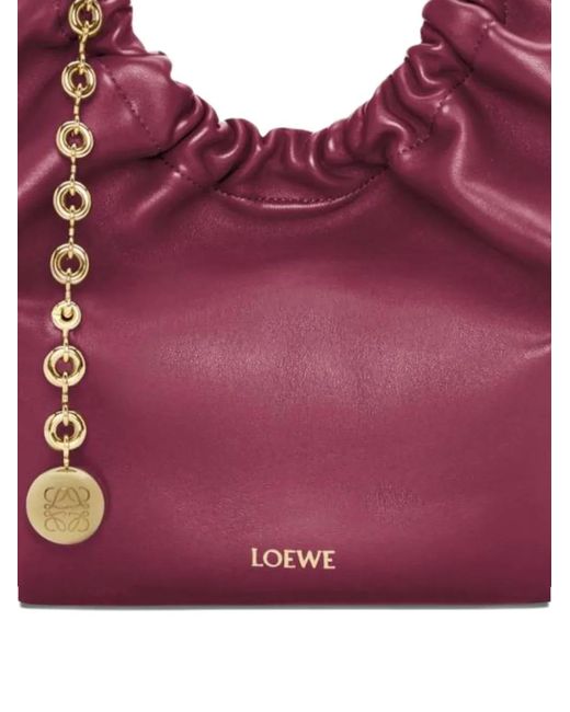 Loewe Purple Small Squeeze Chain Shoulder Bag
