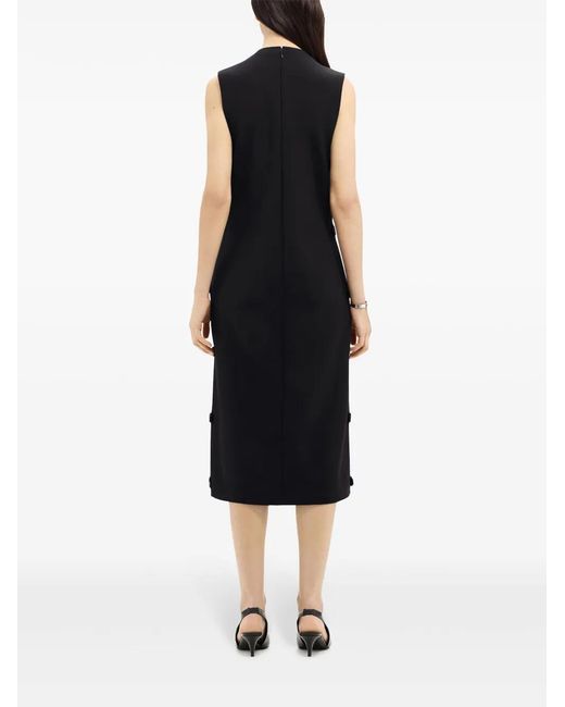 Courreges Black Multi-Strap Midi Dress