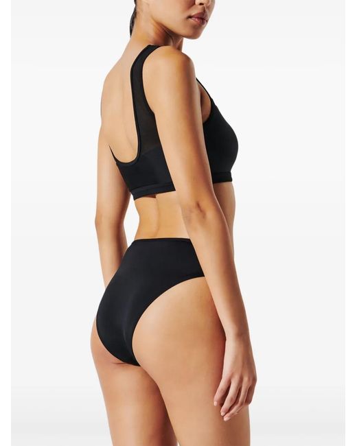 Bas De Bikini À Logo Brodé Karl Lagerfeld en coloris Black