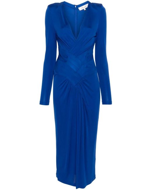 Robe mi-longue Esselyn Diane von Furstenberg en coloris Blue