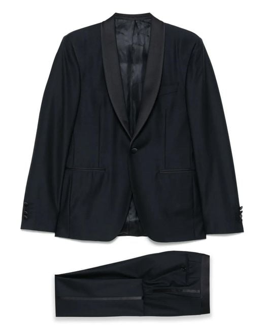 Canali Black Single-Breasted Dinner Suit for men