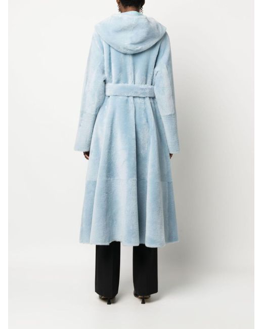 Abrigo reversible con capucha de Liska de color Azul | Lyst