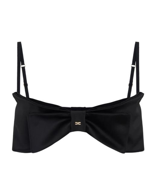 Elisabetta Franchi リボンディテール ブラ Black