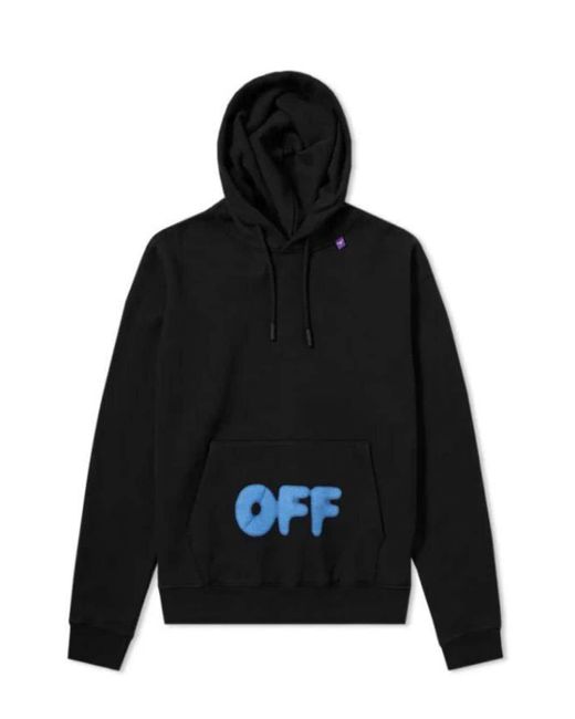 Off-White c/o Virgil Abloh Diagonal Blurred Off Hoody in Black für Herren