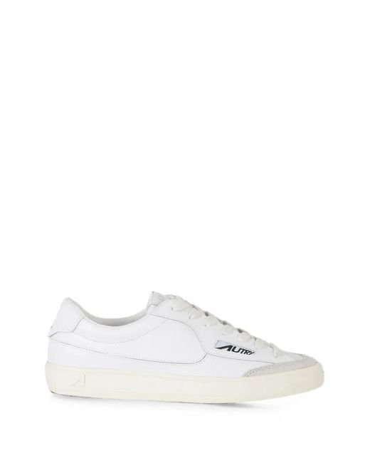 Autry White Windscape Low-Top Sneakers for men