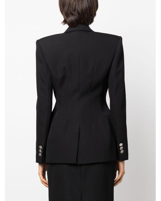 Versace アワーグラス シングルジャケット Black