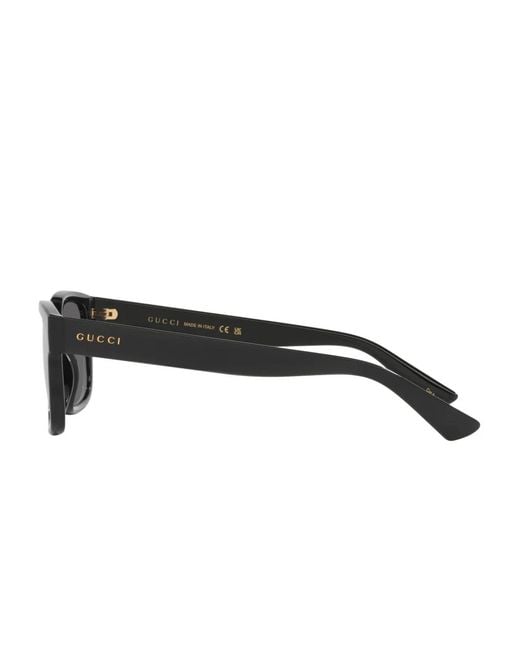 Gucci Gray Rectangle-Frame Sunglasses for men