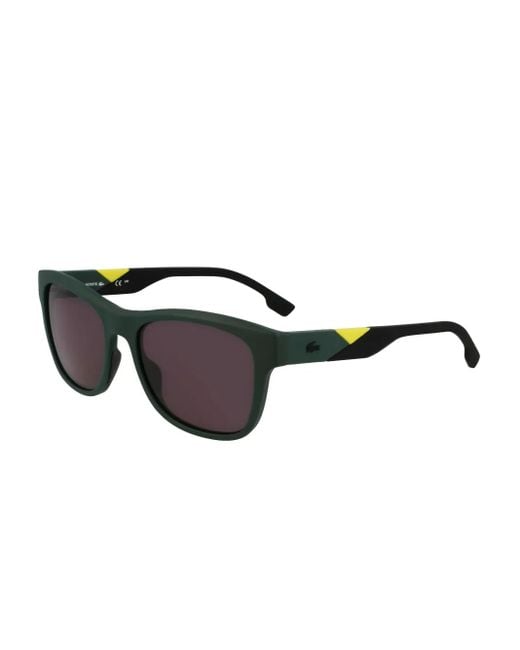 Lacoste Black Logo-Print Sunglasses for men
