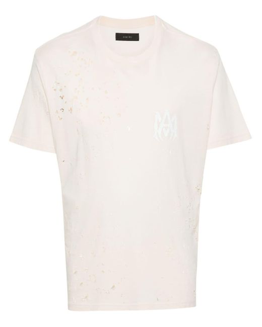 Amiri Shotgun T-Shirt mit Logo-Print in White für Herren