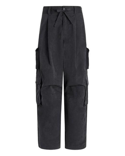 Dolce & Gabbana Black Drawstring Cargo Pants for men