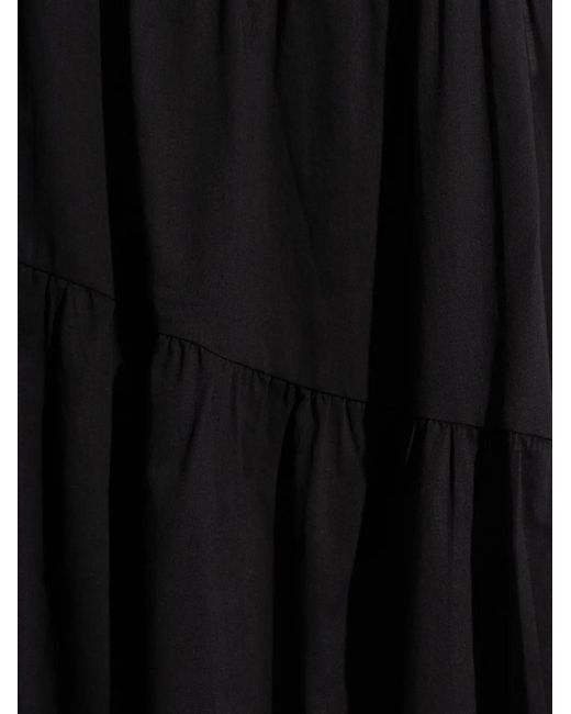 MICHAEL Michael Kors Black Cotton Tiered Dress